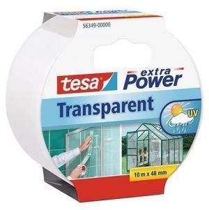Lepicí páska "Extra Power 56349", transparentní, zpevněná textilem, 48 mm x 10 m, TESA