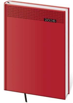 Diář týdenní A5 Gommato - červená 2026 / 20,5cm x 14,5cm / DG423-8-26