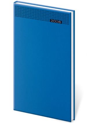 Diář týdenní kapesní Gommato - modrá 2026 / 15cm x 8cm / DG426-2-26
