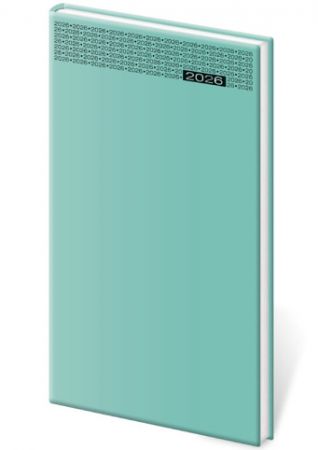 Diář týdenní kapesní Gommato - tyrkysová 2026 / 15cm x 8cm / DG426-7-26