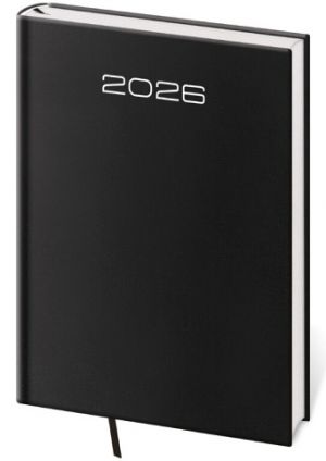 Diář denní A5 Old Karachi - černá 2026 / 20,5cm x 14,5cm / DK422-1-26