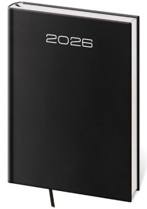 Diář týdenní A5 Old Karachi - černá 2026 / 20,5cm x 14,5cm / DK423-1-26