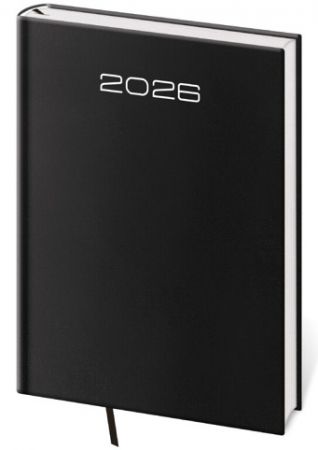 Diář týdenní A5 Old Karachi - černá 2026 / 20,5cm x 14,5cm / DK423-1-26