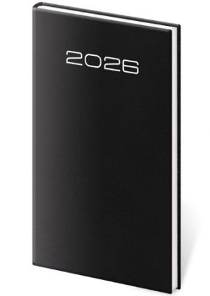 Diář týdenní kapesní Old Karachi - černá 2026 / 15cm x 8cm / DK426-1-26