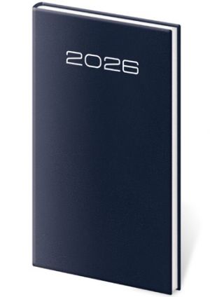 Diář týdenní kapesní Old Karachi - modrá 2026 / 15cm x 8cm / DK426-2-26