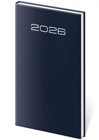 Diář týdenní kapesní Old Karachi - modrá 2026 / 15cm x 8cm / DK426-2-26