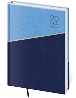 Diář týdenní A5 Line - modrá 2026 / 20,5cm x 14,5cm / DL423-1-26
