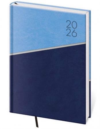 Diář týdenní A5 Line - modrá 2026 / 20,5cm x 14,5cm / DL423-1-26
