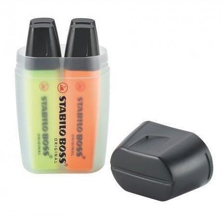 Zvýrazňovač "Boss Big Box", mix barev, 2-5mm, 4ks/bal., STABILO