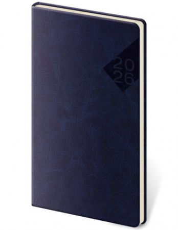 Diář denní Nebrasca - modrá 2026 / 15cm x 8cm / DN426-2-26