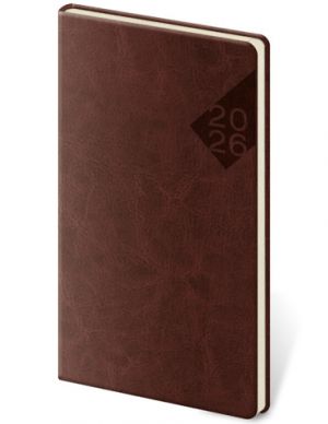 Diář denní A5 Nebrasca - anglická červená 2026 / 15cm x 8cm / DN426-5-26