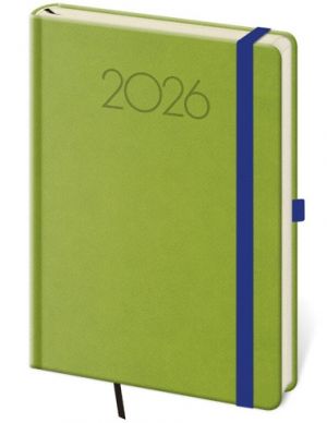 Diář týdenní A5 New Praga - zelená 2026 / 20,5cm x 14,5cm / DNP423-7-26