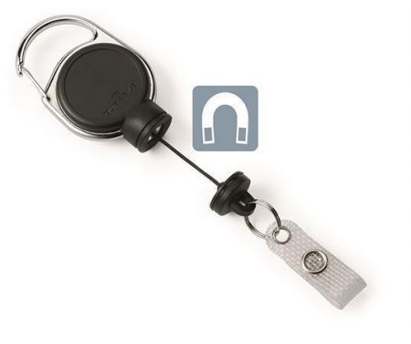 Držák jmenovek "Extra Strong", černá, výsuvný, na patent, DURABLE