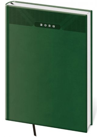 Diář denní A5 Print Classic - zelená 2026 / 20,5cm x 14,5cm / DP422-04-26