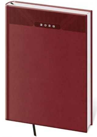 Diář denní A5 Print Classic - anglická červená 2026 / 20,5cm x 14,5cm / DP422-05-26