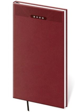 Diář týdenní kapesní Print Classic - anglická červená 2026 / 15cm x 8cm / DP426-05-26