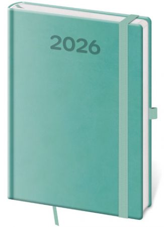 Diář denní A5 Print Pop - světle zelená 2026 / 20,5cm x 14,5cm / DPP422-08-26