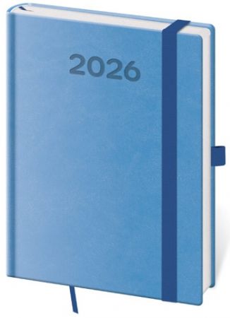 Diář denní B6 Print Pop - světle modrá 2026 / 16,5cm x 12cm / DPP432-07-26
