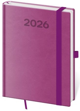 Diář denní B6 Print Pop - fialová 2026 / 16,5cm x 12cm / DPP432-12-26