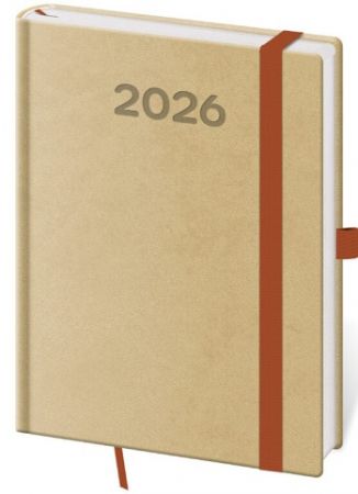 Diář týdenní B6 Print Pop - cappuccino 2026 / 16,5cm x 12cm / DPP433-15-26
