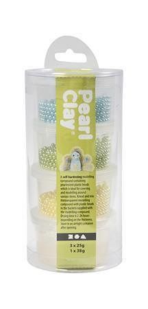 Plastelína "Pearl Clay", 3 barvy, CREOTIME