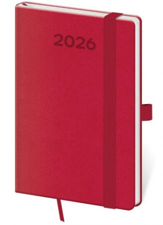 Diář týdenní kapesní Print Pop - malinová 2026 / 14cm x 9cm / DPP436-14-26