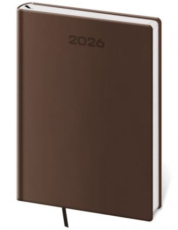 Diář denní A5 Soft - hnědá 2026 / 20,5cm x 14,5cm / DSO422-5-26