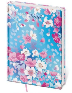 Diář denní A5 Vario Lyra - Blossom 2026 / 20,5cm x 14,5cm / DV422-34-26