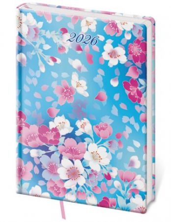 Diář denní A5 Vario Lyra - Blossom 2026 / 20,5cm x 14,5cm / DV422-34-26