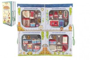 Sada nábytek domeček plast v krabici 41x22x12cm