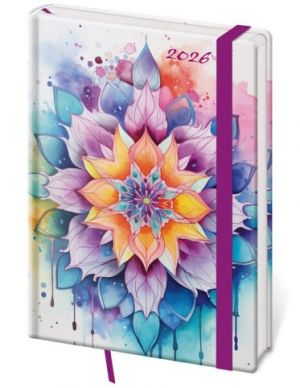 Diář týdenní A5 Vario - Mystic s gumičkou 2026 / 20,5cm x 14,5cm / DV423-18-26