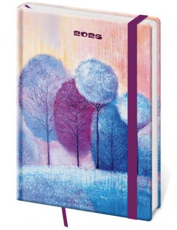 Diář týdenní A5 Vario - Eden s gumičkou 2026 / 20,5cm x 14,5cm / DV423-20-26