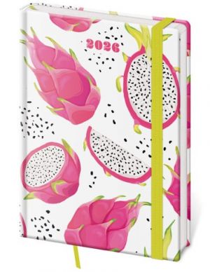 Diář týdenní A5 Vario - Pitaya s gumičkou 2026 / 20,5cm x 14,5cm / DV423-21-26