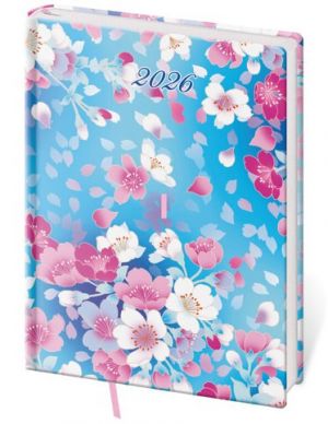 Diář denní B6 Vario Lyra - Blossom 2026 / 16,5cm x 12cm / DV432-34-26