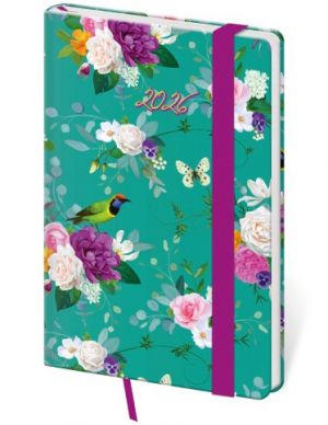 Diář týdenní kapesní Vario - Romance s gumičkou 2026 / 14cm x 9cm / DV436-14-26