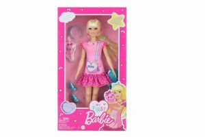Barbie Moje první Barbie panenka - blondýnka s kotětem HLL19