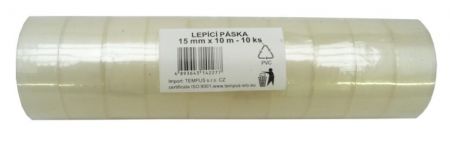 Lepící páska 15 x 10 transp.