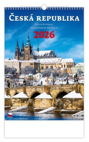 Kalendář nástěnný Česká republika/Czech Republic/Tschechische Republik 2026 / 52cm x 31,5c