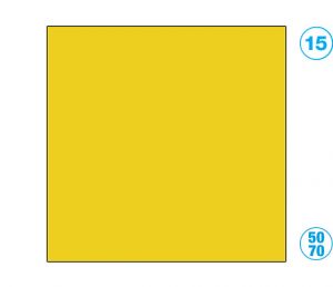 Papír barevný/ tm.žlutý 50x70
