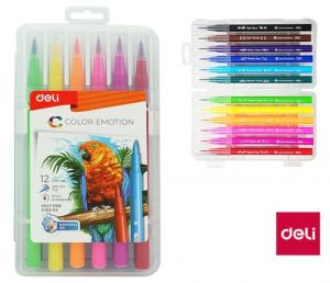 Fix sada DELI štětečkový 12 barev Color Emotion EC10304