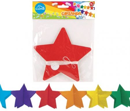 Girlanda 4m HVĚZDA 