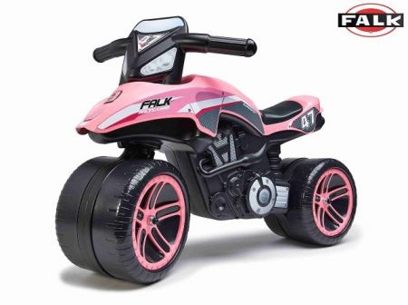 FALK Racing Team ride-on Moto odrážedlo - růžové