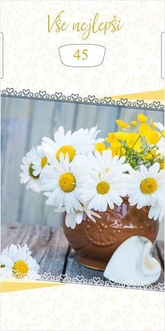 Blahopřání &quot;RR&quot; Celorok 492 otočné kopretiny