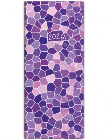 Diář kapesní - Napoli měsíční - design 1 2026 / 17,8cm x 7,7cm / PN01-01-26