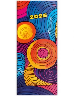 Diář kapesní - Napoli měsíční - design 4 2026 / 17,8cm x 7,7cm / PN01-04-26