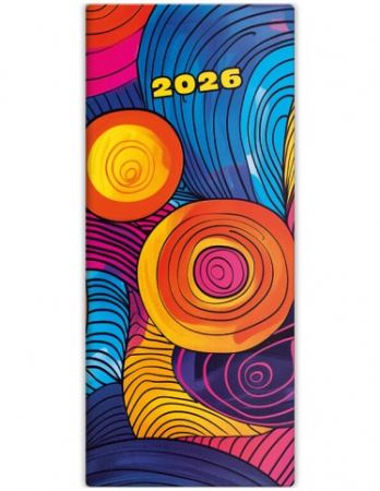 Diář kapesní - Napoli měsíční - design 4 2026 / 17,8cm x 7,7cm / PN01-04-26