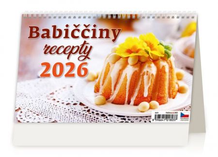Kalendář stolní Babiččiny recepty 2026 / 16,9cm x 22,6cm / S01-26