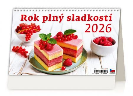 Kalendář stolní Rok plný sladkostí 2026 / 16,9cm x 22,6cm / S05-26