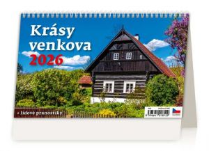 Kalendář stolní Krásy venkova 2026 / 16,9cm x 22,6cm / S16-26