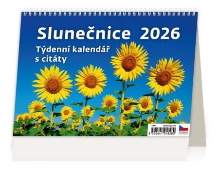 Kalendář stolní Slunečnice 2026 / 17,8cm x 21,1cm / S40-26